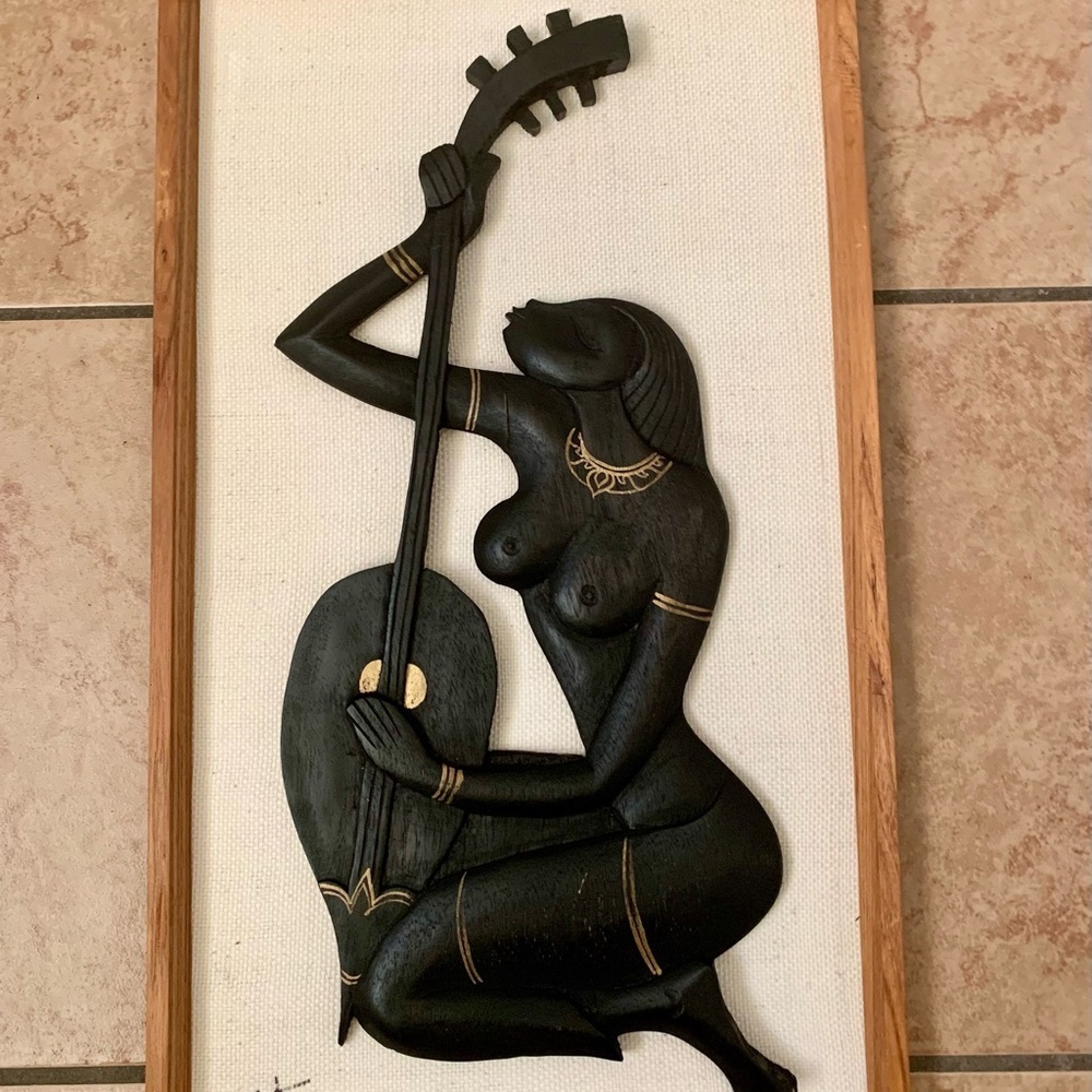 Vintage Wooden folk art wall 11/19 inch